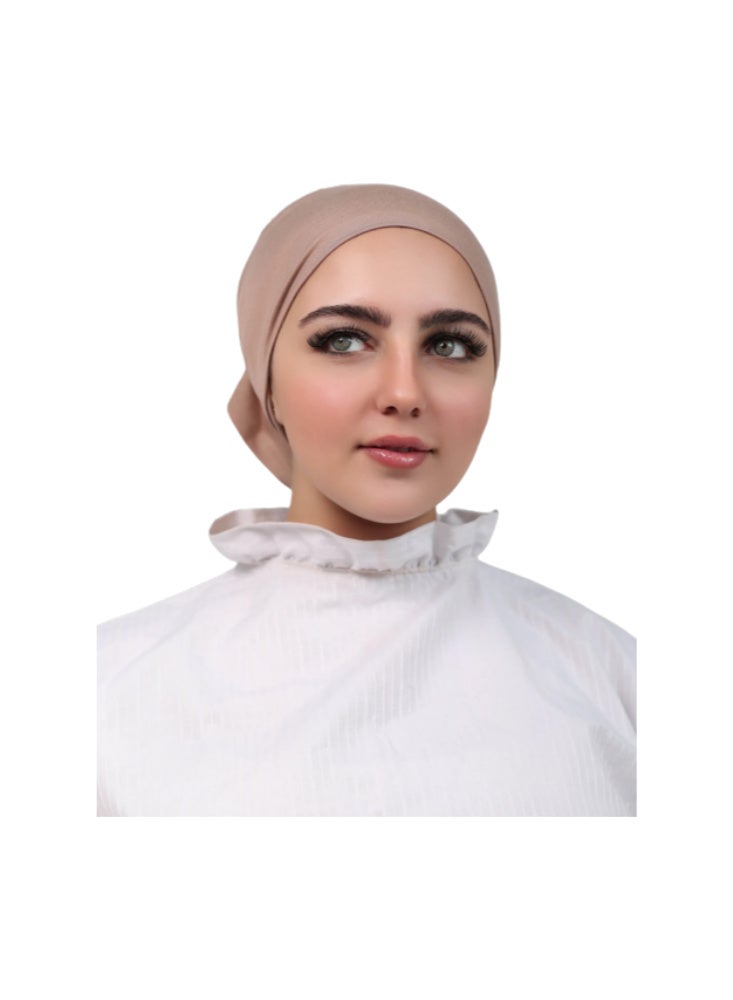 بندانة حجاب سوري كلاسيك مفتوحة من الجانبين خامة ناعمة - متوفرة بتشكيلة ألوان واسعة. - Image 1